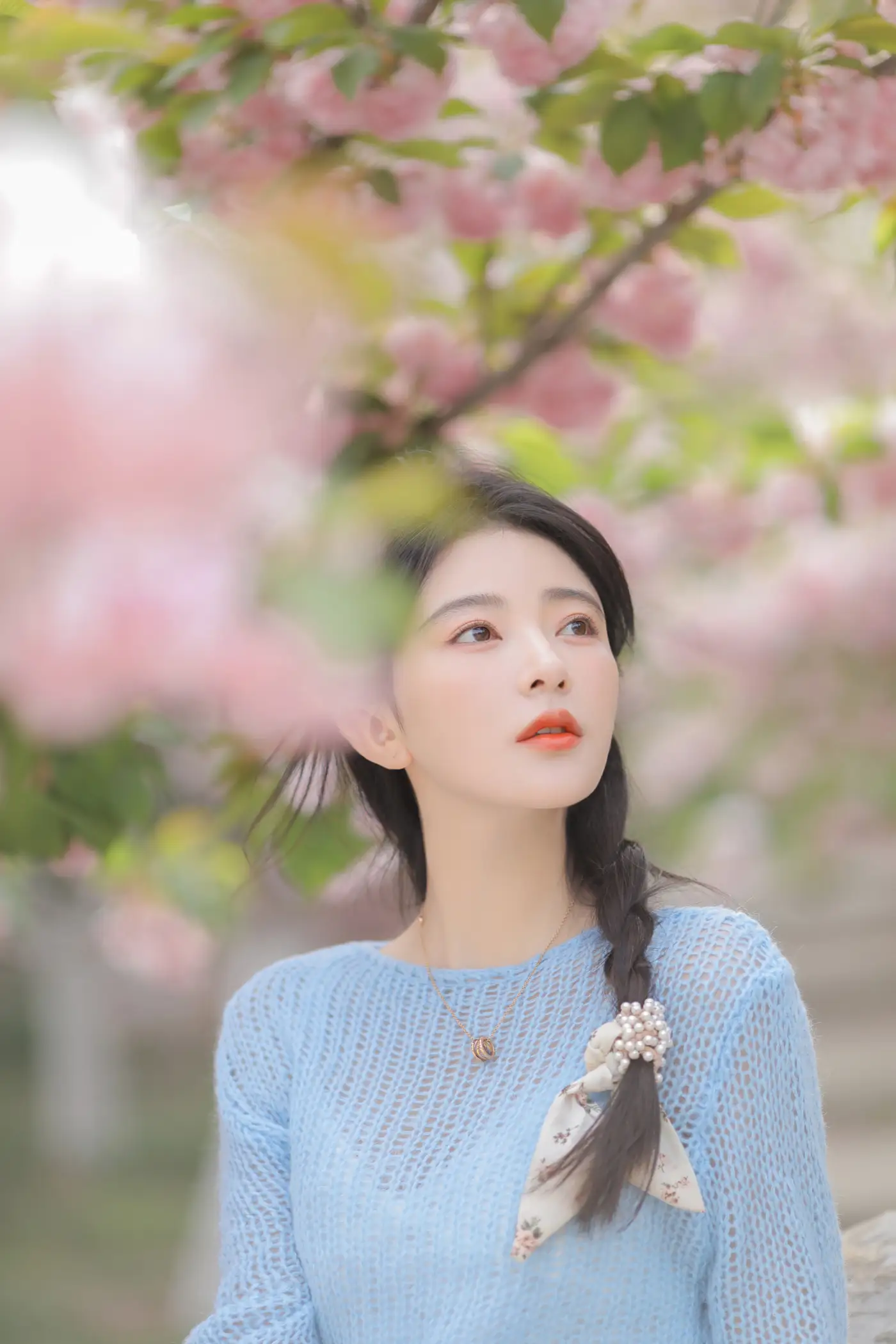 [YITUYU] 2022.06.22 Vol.1252 – Pink Blue Evening Cherry Blossoms Yang Yimo#[29P]-4